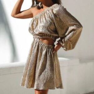Vici gold cut out dress